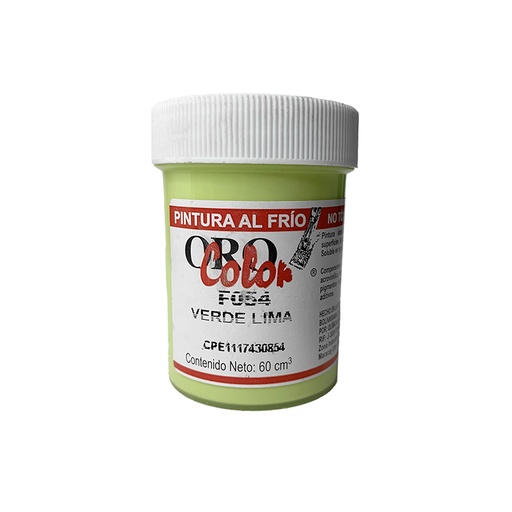 [F054] PINTURA AL FRIO VERDE LIMA 60ML