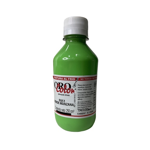 [F051-250] PINTURA AL FRIO VERDE MANZANA 250CM