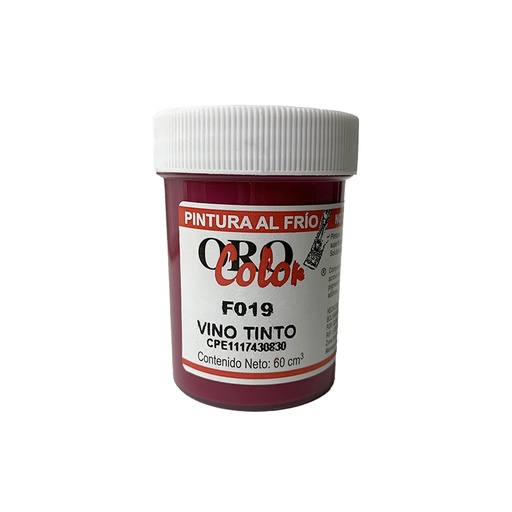 [F019] PINTURA AL FRIO VINO TINTO 60CM