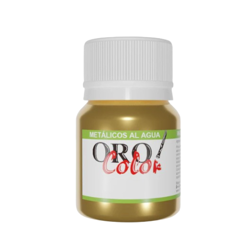 [F211] PINTURA METALICO AL AGUA ORO INCA 30ML