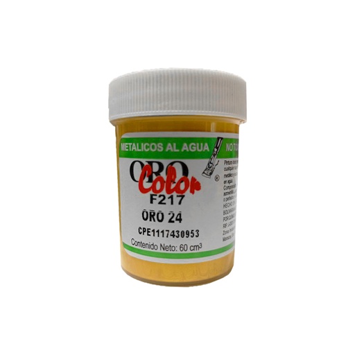 [F217-60] PINTURA METALICOS AL AGUA ORO 24 60CM