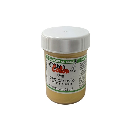 [F216-22] PINTURA METALICOS AL AGUA ORO CALIPSO 22CM