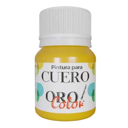 [CU-661] PINTURA PARA CUERO AMARILLO PERLADO 30ML 