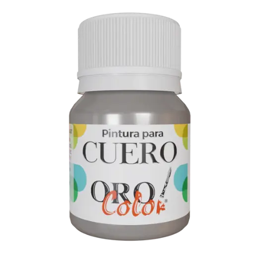 [CU-674] PINTURA PARA CUERO PLATA 30ML