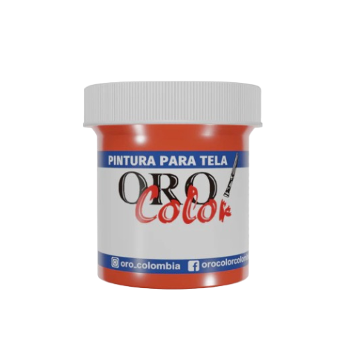 [TW03] PINTURA TEXTIL NARANJA 30ML