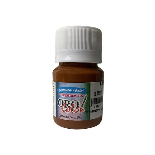 [TX320] PINTURA TEXTIL PREMIUM MARRON PELUCHE 30ML 