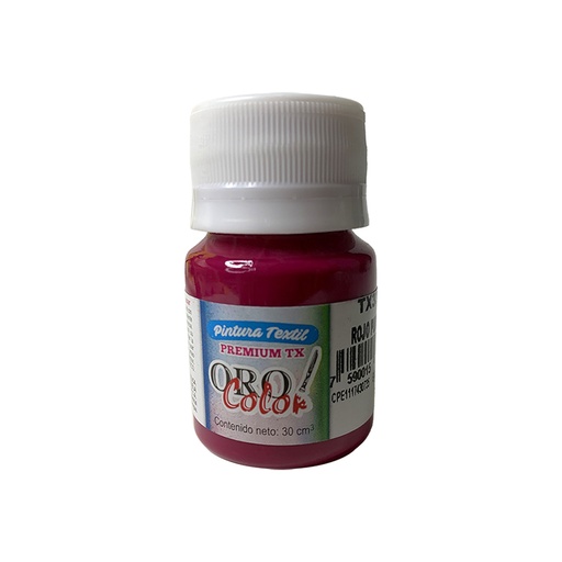 [TX330] PINTURA TEXTIL PREMIUM ROJO PURPURA 30CM