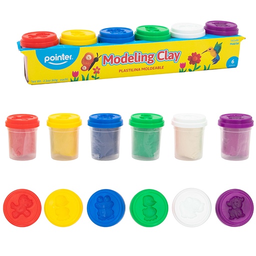 [DGH-660] PLASTILINA PARA MOLDEAR - COLORES BRILLANTES