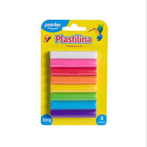 [PST-8100] PLASTILINA x 8 COLORES