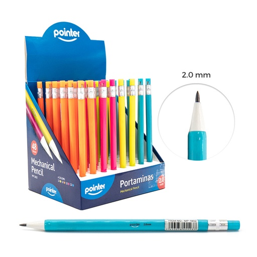 [MP-1802] PORTAMINAS CUERPO PLASTICO 2.0MM