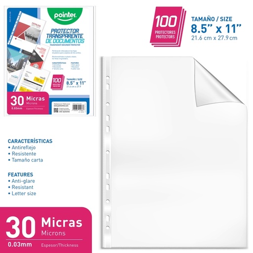 [PNT-FP-3-100] PROTECTOR DE HOJAS 30 MICRAS