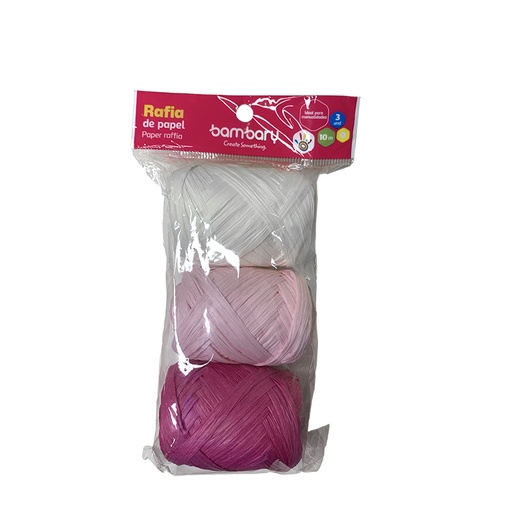 [712-0550/066] RAFIA DE PAPEL - COLORES CALIDOS