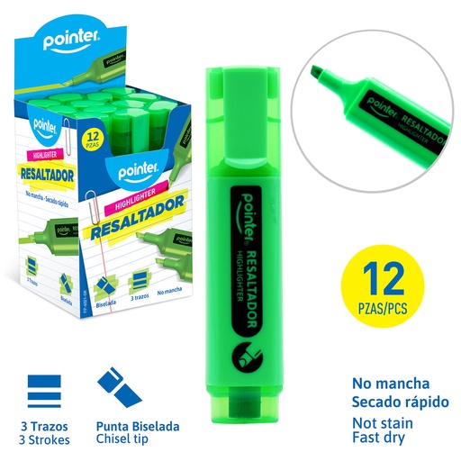 [FP-6021-GR] RESALTADOR VERDE 
