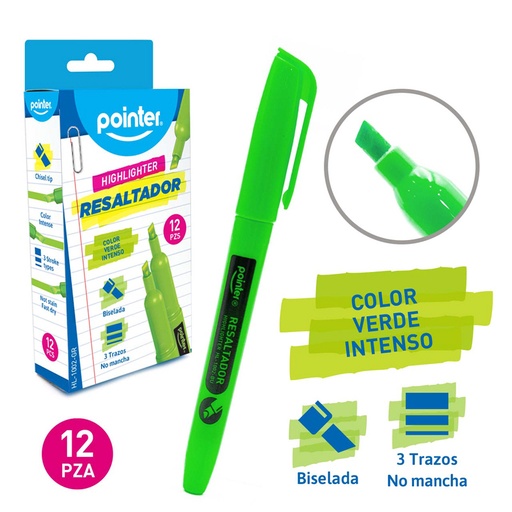 [HL-1002-GR] RESALTADOR VERDE 
