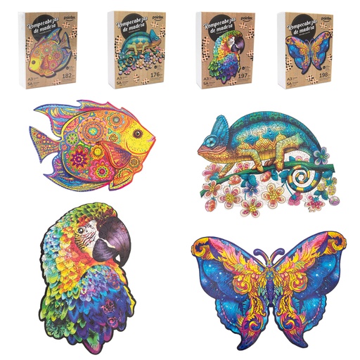 [PZZ-22154] ROMPECABEZAS DE MADERA (DISEÑOS MANDALAS)