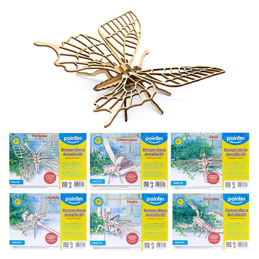 [PZZ-1913] ROMPECABEZA INSECTO 