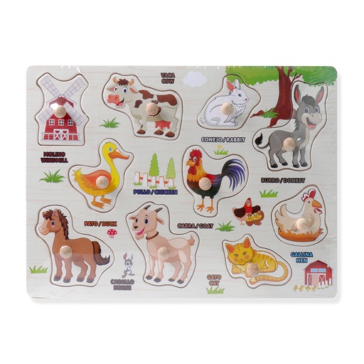 [PZZ-1921] ROMPECABEZAS EDUCATIVO (ANIMALES)