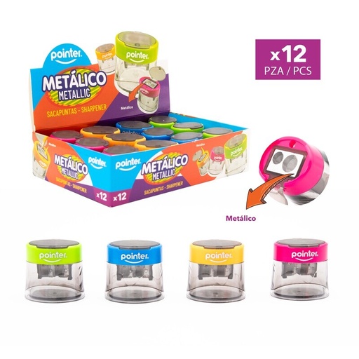 [SH-2312-M] SACAPUNTAS METALICO DOBLE