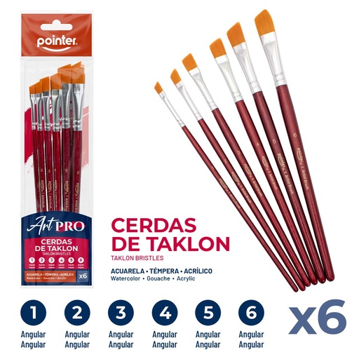 [AB-840-6] SET DE PINCELES X6