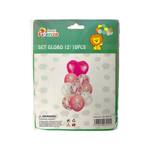 [CD-19MJ-02] SET GLOBO 12" 10PCS