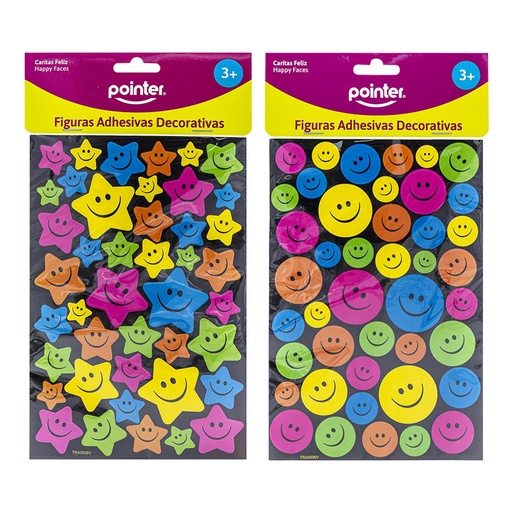 [ST-RJ2114] FIGURAS ADHESIVAS DECORATIVAS (CARITAS FELIZ)