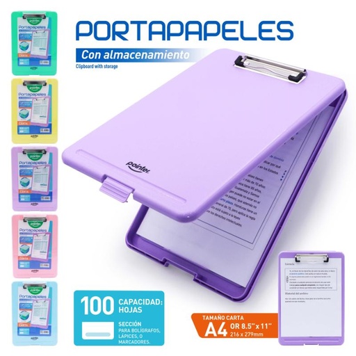 [INV-3424-C] TABLA PORTAPAPELES CON ALMACENAMIENTO