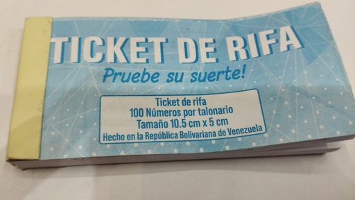 [RIFA1] TALONARIO DE RIFA
