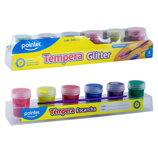 [GL-0620] TEMPERA CON ESCARCHA X6