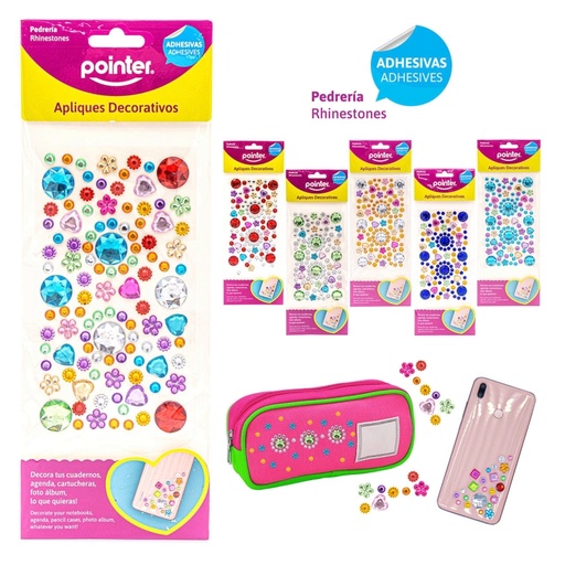 [ST-2017001] APLIQUES DECORATIVOS ADHESIVOS (PEDRERIA)