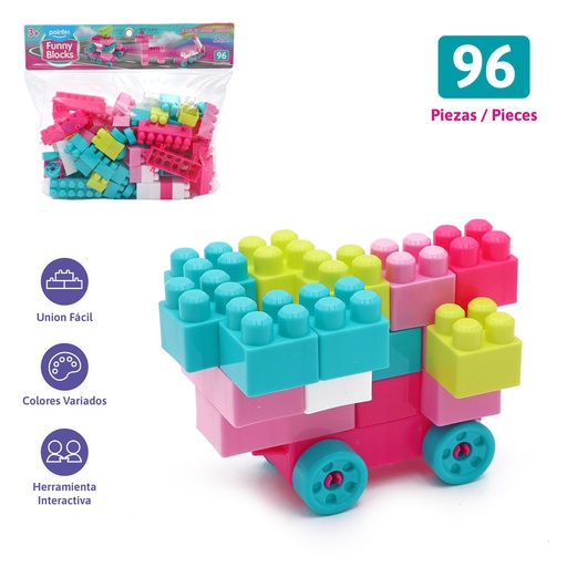 [BLO-23166] BLOQUES PARA ARMAR x 96 PZAS