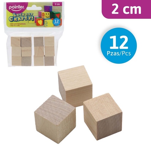 [ANC-2406] CUBOS PARA MANUALIDADES - 2CM x12PZAS