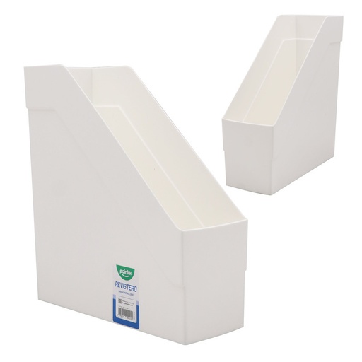 [DO-2419-WH] ORGANIZADOR PLASTICO DE OFICINA (REVISTERO) BLANCO