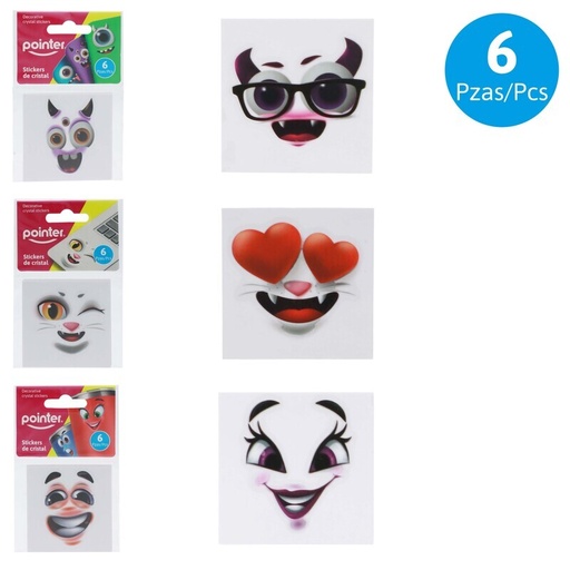 [ANC-2401] STICKERS DE CRISTAL - x6PZAS