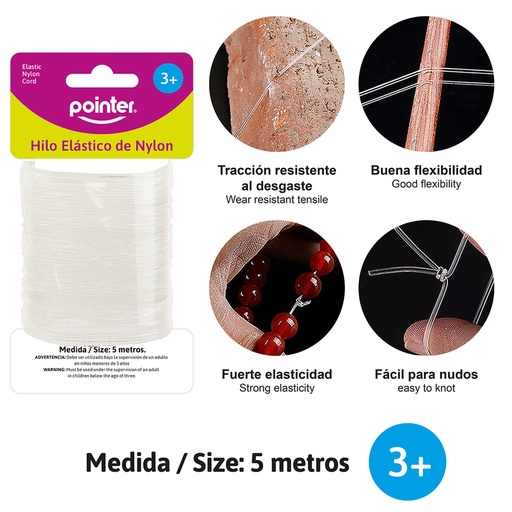 [ANC-1956] HILO ELASTICO DE NYLON PARA MANUALIDADES