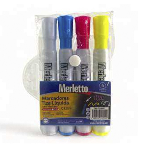 [780-7553881] MARCADOR TIZA LQUIDA 4 COLORES 2.5g