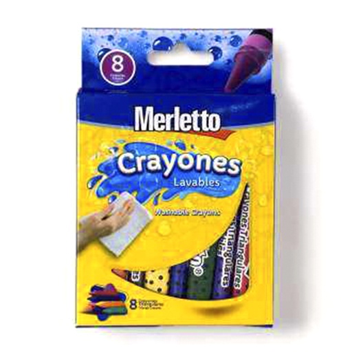 [780-7933938] CRAYONES LAVABLES TRIANGULARES x8UND