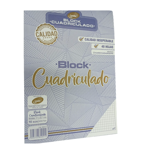 [840414] BLOCK CUADRICULADO 40 HOJAS