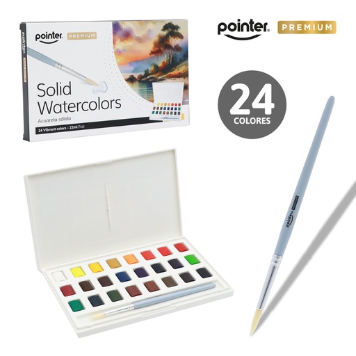 [PR-WC-23225] ACUARELA PREMIUM 22ML x24 COLORES
