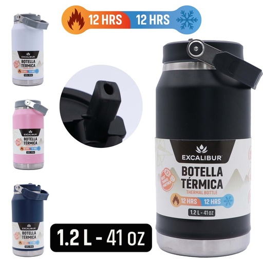 [A164-VB2407S] BOTELLA TERMICA 1.2L