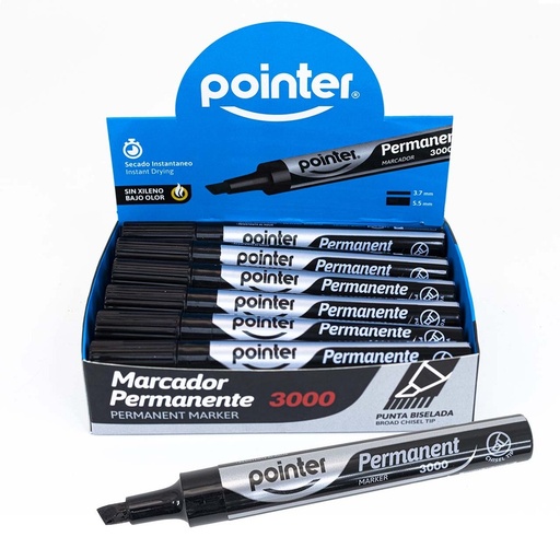 [MK-3000P-BK] MARCADOR PERMANENTE NEGRO
