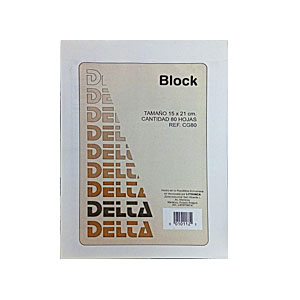 [10104] BLOCK DE FACTURAS BOND DELTA PEQUEÑO - 80HJ 11x15,8CM 