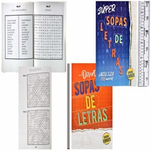 [13931] LIBRO SOPA DE LETRAS 80PG