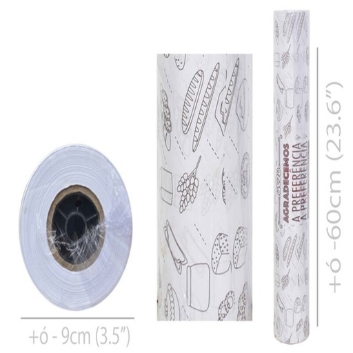 [GP-MONO-PAN] PAPEL DE PANADERIA MONOLUCIDO 60CM X 100MTS