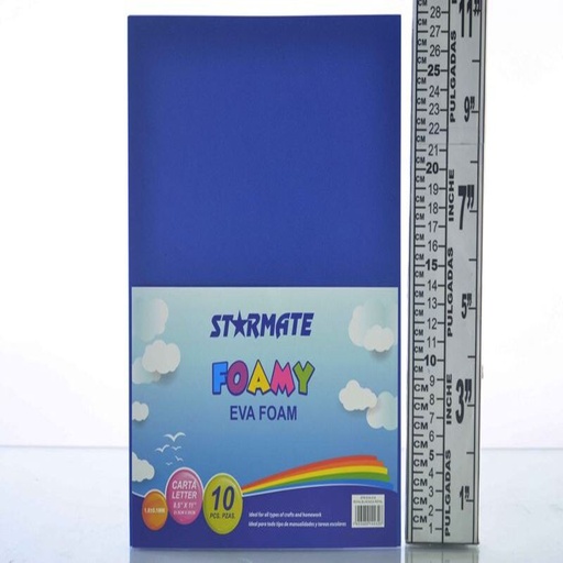[STR-EVA-018] FOAMY LISO CARTA 8.5X11" AZUL ROYAL
