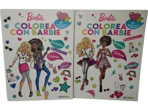 [6014417054048] COLOREA CON BARBIE 