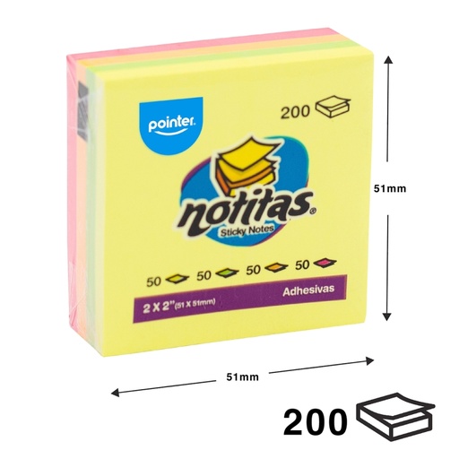 [NT-22450] NOTAS ADHESIVAS 2"x2"