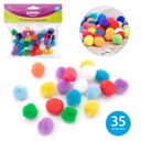[ANC-1613] POMPONES DE COLORES X35