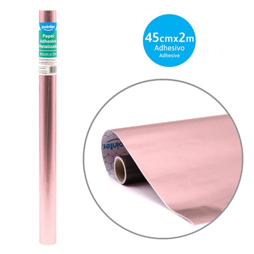 [PA-45200-PK] PAPEL CONTAC METALIZADO ROSADO - 45Cm x 2Mts