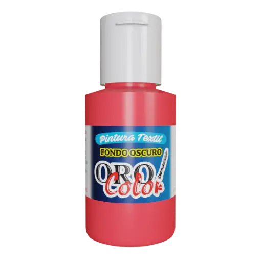 [FO-521] PINTURA TEXTIL FONDO OSCURO ROJO NEON 30ML