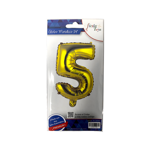[SL/14-GO-5] GLOBO METÁLICO N5 14 